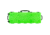 Eylar Standard 44in Waterproof Roller Hard Rifle Case w/Foam, Neon Green, SA00008-NGRN