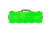 Eylar Standard 44in Waterproof Roller Hard Rifle Case w/Foam, Neon Green, SA00008-NGRN