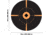 EZ-Aim Adhesive Paper Splash Shooting Targets, Crosshair Bullseye, 12-Pack, Black/Orange, 12 in x 12 in, 15376