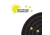 EZ-Aim Allen Adhesive Paper Splash Shooting Targets Bullseye 12in Square Black/Orange 100/ct, 15305