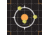 EZ-Aim Allen Reactive Sight Grid Paper Shooting Target, 12x12in, 10-Pack, Black/Orange, 15314-10