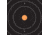 EZ-Aim Allen Splash Reactive Adhesive Paper Bullseye Shooting Targets, 12x12in, 10-Pack, Black/Orange, 15317-10