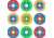 EZ-Aim Fun Plinking the Day Away Paper Shooting Targets, 12inW x 12inH, 12-Pack, Multi, 15638