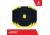 EZ-Aim Non-Adhesive Paper Splash Shooting Targets, IPSC Silhouette, 8-Pack, Black/Chartreuse, 12 in x 18 in, 15372