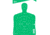 EZ-Aim Splash Silhouette Target, White/Green, 12X18, 15204