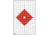 EZ2C Targets Style 14 Targets,11x17in,Red and Black Ink,Pack of 25 EZ2C014