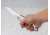 RUIKE P128 Folding Knife, 3.66in, 14C28N Stainless Steel, Clip Point, Plain Blade, Silver, P128-SF