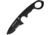 First Edge HR-1 Ryan Hoover Droppoint Serrated Fixed Blade Knife, Elmax Oxide Blade, Black, Droppoint Full Size, 4155