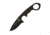 First Edge HR-1 Ryan Hoover Droppoint Serrated Fixed Blade Knife, Elmax Oxide Blade, Black, Droppoint Full Size, 4155