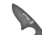 First Edge HR-2 Ryan Hoover Droppoint Fine Edge Fixed Blade Knife, Elmax Oxide Blade, Black, Droppoint Medium Size, 4350
