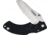 Fox Vitale Lockback Black Folding Knife, 3.5 satin finish partially serrated 154CM stainle, Black textured ABS handle, 01FX295