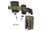 G-Code Soft Shell Scorpion Magazine Carrier Pack of 2, Rifle, R1/R2/R3 Molle &amp; Belt Mounts, Ambidextrious, Green On Black, OD Green Frame/Black Shell, Rifle, SS-R1-2PK-123-GNBK