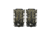 G-Code Soft Shell Scorpion Pistol Magazine Carrier Pack of 2, Short, P1/P2/P3 Molle &amp; Belt Mounts, Ambidextrious, Green On Black, OD Green Frame/Black Shell, Short, SS-P2-2PK-123-GNBK