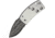 G.Sakai Money Clip Framelock Folding Knife, Brushed stainless handle, 11667