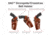 Galco Dao Strongside/Crossdraw Belt Holster, Colt King Cobra 4 1/4in, Right Hand, Tan, DAO370