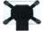 Galco Idefense Leather Holster, Black, Ambidextrous IDBLK