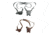 Galco Miami Classic Shoulder System for H&amp;K, Springfield, and S&amp;W Handguns, Leather, Black, Tan