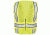 Gerber Outerwear Vision Quest Vest Ansi 107 Class II- Ansi 210, Lime - Black, S-M 50V3/L S/M