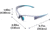 Girls With Guns Assure Protective Safety Glasses &amp; Earmuffs Combo Set, Gray/Teal/Black, One Size, 2388