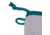 Girls With Guns Knit Fabric Handgun Storage Pouch w/Writable ID Label, Lockable Keyring, Zipper Closure, 7x9in, Fleece Lining, Full Size Interior, Gray/Blue Accents, 9074