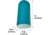 Girls With Guns Silencer Foam Ear Plugs, 32 dB NRR, ANSI S3.19 &amp; CE EN352-1 Hearing Protection Rated, 6-Pairs per Pack, Teal, One Size, 2389