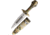 Gladius Tutankamon Dagger, 12in Overall, 6.5in Satin Unsharpened Stainless Dagger Blade, Gold Metal Alloy Handle, 504