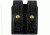 Gould &amp; Goodrich K-Force Double Magazine Case, Brass Snap - Glock 20, H&amp;K USP, Black Weave, K647-4WBR