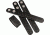Gould &amp; Goodrich Belt Keepers - 4-Pack , Double Snap, Hidden, Black Weave, K76-4WHS