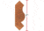 Grizzly Industrial 2-1/2in. Crown Moulding - 1in. Bore C2210