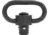 GrovTec US 1.25in Heavy Duty Push Button Swivel, Black, GTSW314