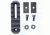 GrovTec US Stock AR Picatinny Rail, 3in, 7 Slot, Black, GTSW259