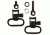 GrovTec US Shotgun Locking Swivel Set, For Mossberg 500, Black, GTSW31