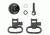 GrovTec US Shotgun Locking Swivel Set, For Remington 870/ 870 Youth, 12 Gauge, Black, GTSW35