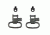 GrovTec US Remington Nylon .22 Rifle Locking Swivel Set, Black, GTSW21
