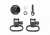 GrovTec US Shotgun Locking Swivel Set, Side-by-Side Double Barrel, Black, GTSW30