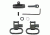 GrovTec US T/C Renegade/New Englander Muzzle Loader Locking Swivel Set, Black, GTSW84