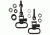 GrovTec US Shotgun Locking Swivel Set, For Most Pump and Autos, Black, GTSW19