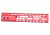 GUNTEC USA 10in Air Lite M-Lok Free Floating Handguard with Monolithic Top Rail, Red GT-10MLK-AL-RED