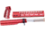 Guntec USA AR-15 10in Pistol Brace Build Kit With Milspec Buffer Tube, Anodized Red, ULTRA-BBK10-RED
