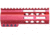 Guntec USA AR-15 6in Air-Lok Series M-LOK Compression Free Floating Handguard w/ Monolithic Top Rail, Anodized Red, GT-6ALC-RED