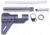 Guntec USA AR-15 Micro Breach Pistol Brace Kit, Black Chrome, GT-MBPB-BC
