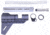 Guntec USA AR-15 Micro Breach Pistol Brace Kit, Chrome, GT-MBPB-C
