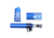 Guntec USA AR-15 Micro Honeycomb Pistol Furniture Set, Anodized Blue, MICRO-HCP-SET-BLUE