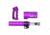 Guntec USA AR-15 Micro Pistol Furniture Set, Anodized Purple, MICRO-P-SET-PURPLE