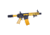 Guntec USA Ultralight Series Skeletonized Aluminum Pistol Grip, Anodized Orange, ULS-PG-ORANGE
