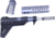 Guntec USA AR-15 Pistol Furniture Set W/Micro Breach Pistol Brace Anodized Grey, Anodized Grey, R-PISTOL-SET-MLK-PB-GREY