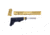 Guntec USA AR-15 Trump Series Limited Edition Furniture Set, Anodized Gold, TRUMP-SET-MIL-GOLD