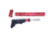 Guntec USA AR-15 Trump Series Limited Edition Furniture Set, Anodized Red, TRUMP-SET-MIL-RED