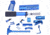 Guntec USA AR-15 Ultimate Pistol Kit, Anodized Blue, ULT-PK-BLUE