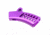Guntec USA Ultralight Series Skeletonized Aluminum Featureless Grip, Anodized Purple, ULS-FG-PURPLE